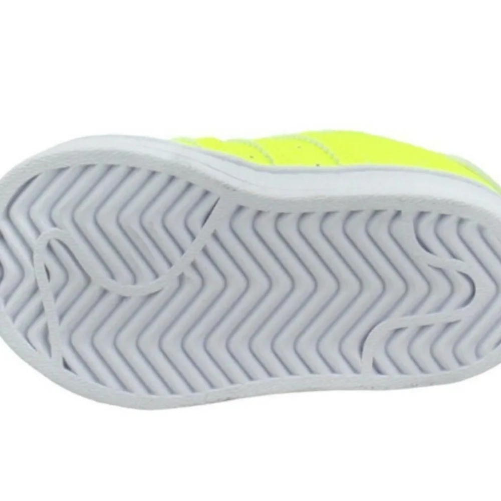 Adidas Superstar Kids Retro Neon Green Lace Up Sneakers